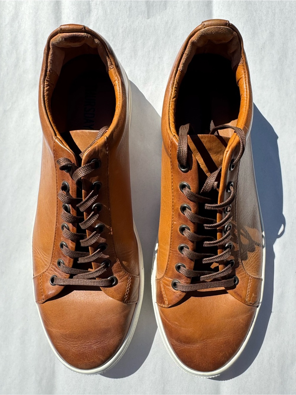 Thursday Boot Company Men's Tan Leather Sneakers